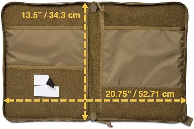 Tactical Notebook Covers Tactical Admin Notebook Cover System | Zippered Map Case | Fits US Standard Size Paper 8.5” x 11” & A4 Notebooks | Durable Field Organizer (Canadian Digital Camo)