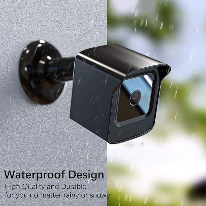 PEF Mount for All-New Wyze Cam V4 and V3, Weatherproof Protective Cover and 360 Degree Adjustable Wall Mount Solid Housing for Wyze V4 and V3 Outdoor Indoor Smart Home Camera System (Black, 3 Pack)