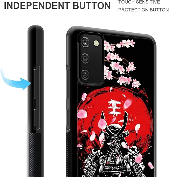 for Samsung Galaxy S20 FE Case, Sakura Japanese Samurai Pattern Graphic Design Girl Boy Soft Silicone Hard Acrylic Shock Protection for Samsung Galaxy S20 FE