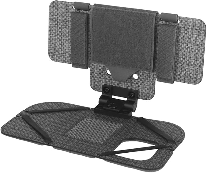 Airsoft Plate Carrier Accessory Molle Phone Mount Outdoor Lightweight Navigation Board for 15Pro, Wide Angle Foldable Phone Holder Chest Rig Hovering Tactical Vest Mount