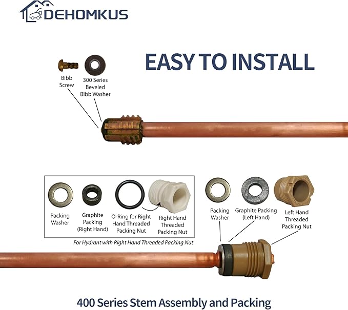 630-7755 Wall Hydrant Repair Kit Compatible with Mansfield 300 400 500 Series Wall Hydrants