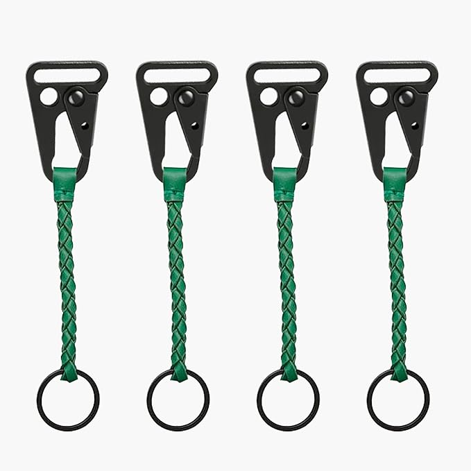 12 Sets Tactical Snap Hooks, 1" Small Keychain Clip with Metal Key Ring for Molle Bags,Paracord Bracelets,Use for Camping,Hiking,Traveling,Outdoor Activity