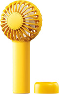 SWEETFULL Mini Portable Fan - Rechargeable Handheld Fan, 3 Speeds Personal Small Hand Gifts for Travel Essentials, Lash, Makeup, Eyelash, Kids, Girls, Women - USB, Cute Design Yellow