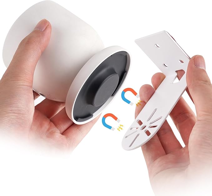 UYODM 2Pack Adhesive Metal Wall Mount Bracket Compatible with Google Nest Cam Outdoor or Indoor, Battery - 2nd Generation, VHB Stick On,No Drilling Mounting Get The Best View,Two Ways Installation