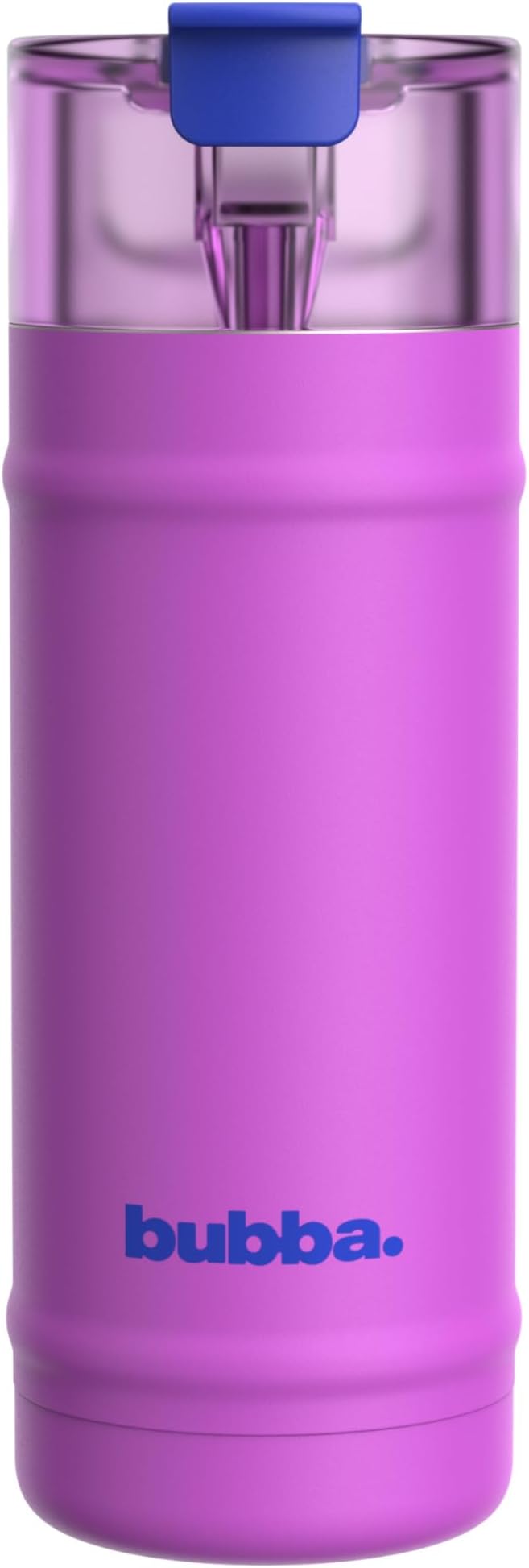 bubba 18 oz Dualsip Insulated Stainless Steel Water Bottle with Straw - Reusable, Leakproof, Lightweight, Dishwasher Safe, Lead-Free and BPA-Free, Moodbooster