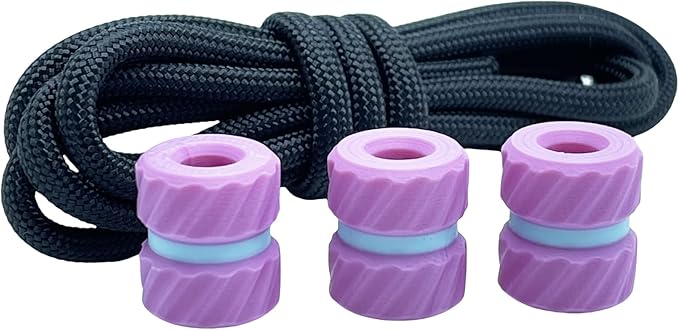 3 pcs Paracord Bead 3D Resin” Knife Lanyard Bead EDC Gear Keychain Paracord Bracelet Accessories Flashlight Charm Pocket Tools Zipper Puller Gift for Men