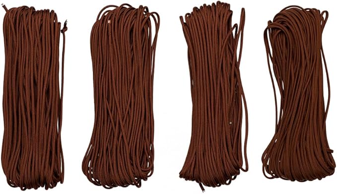 Paracord Planet Solid Color 550lb Paracord – 7 Strand Type III Nylon Cord for Indoor and Outdoor Tasks – Chocolate Brown (50 ft)