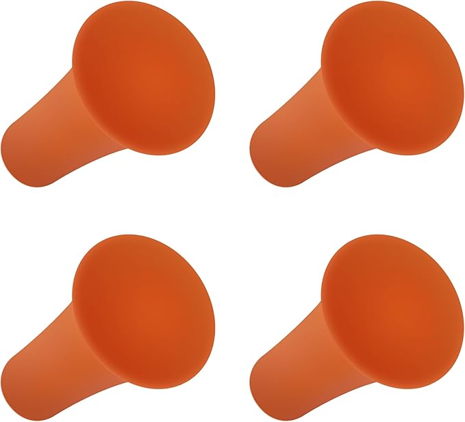Rubber Cap for X-Grip Mount Holder Compatible with RAM Bicycle Motorcycle Phone Holder Stand - Non-Slip Phone Mount Bracket Cap Replacement for X-Grip Rubber Cap RAP-UN-CAP-4U (4PCS Orange)