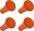 Rubber Cap for X-Grip Mount Holder Compatible with RAM Bicycle Motorcycle Phone Holder Stand - Non-Slip Phone Mount Bracket Cap Replacement for X-Grip Rubber Cap RAP-UN-CAP-4U (4PCS Orange)