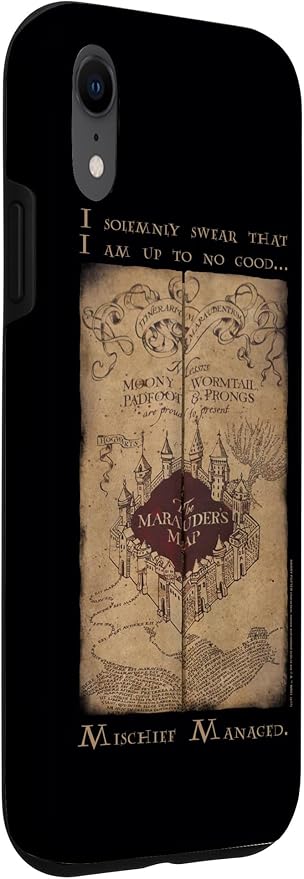 iPhone XR Harry Potter Marauder's Map Words Case