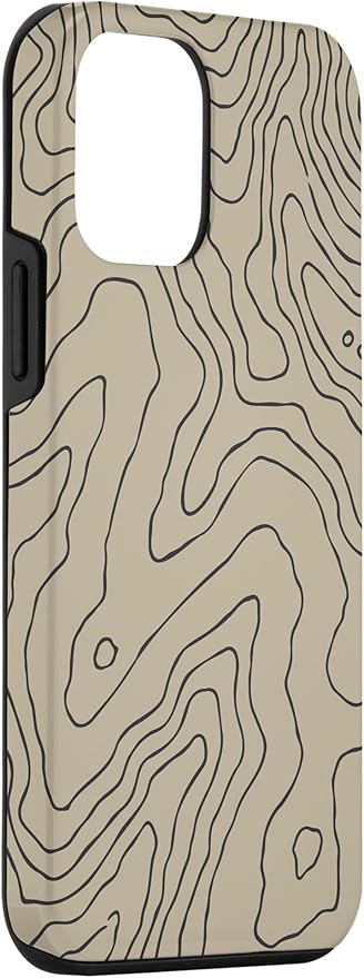 Coyote Country Guide Lines Topographical Contour Map Case for iPhone 12 mini