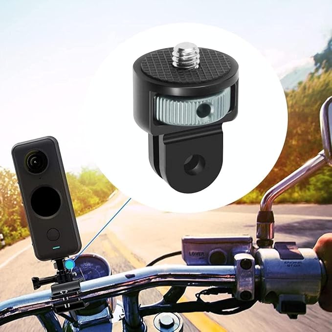 Aluminum Camera Tripod Adapter 1/4"-20 Conversion Adapter Mounts Compatible with Gopro Action Cameras Insta360 and Other Standard 1/4 Accessories, Quarter Inch Mount Adapter (Type BB)