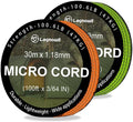 Micro Paracord, 2 Pack 1.18mm x 100ft Thin Mini Utility Braided Small Paracord for Crafting, DIY Project, Camping and More