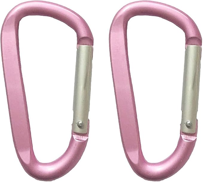 LESHIRY Large Carabiners Keychain 3" Aluminum D Shape Premium Durable D-Ring Carabiner Clip Hook Camping Accessories Snap Link Key Chain Durable Improved Design