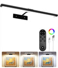 EZVALO Picture Light for Wall, 4800mAh Rechargeable Wireless Battery Lights for Painting, 16In Dimmable Magnetic LED RGB Art Display Light, Colors Temperatures, for Gallery, Living Room, Hallway