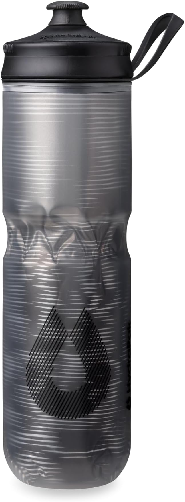 HydraPak | Polar Bottle - Polar Sport Insulated Water Bottle - BPA-Free, Sport & Bike Squeeze Bottle with Handle (Pulse Black, 700ml / 24oz)