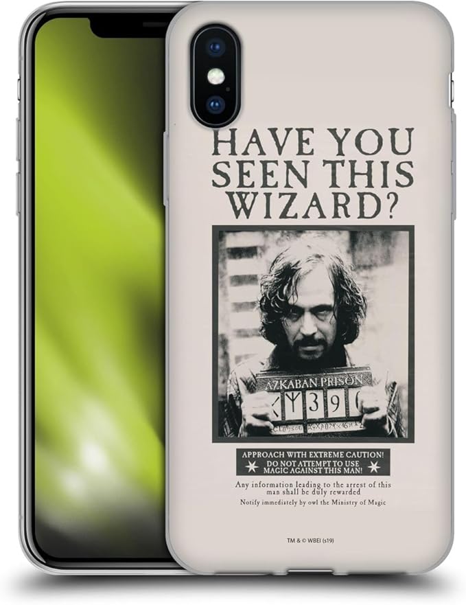Head Case Designs Officially Licensed Harry Potter Sirius Black Poster Prisoner of Azkaban II Gel Case [Military Grade Protection] Compatible with Apple iPhone X/iPhone and Compatible with MagSafe