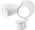 LEONLITE LED Security Lights Outdoor Motion Sensor, Motion Flood Light for Outside, Dusk to Dawn, UL Listed, Adjustable Dual Heads, Wet Location, 5000K Daylight, White