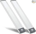 30-LED Motion Sensor Cabinet Light,Magnetic Motion Activated Under Counter Closet Lighting, Wireless USB Rechargeable Kitchen Cupboard Night Lights,Motion Activated Light Bar-2Pack
