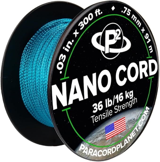 Paracord Planet Nano Cord –Lightweight Nylon Nano Paracord – Great for Arts & Crafts, Home Décor, Camping and More!