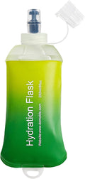 250ml Soft Flask Soft Water Bottle for Running, Hiking, Travelling, Cycling and Climbing - TPU Material - Gradient Green