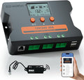 ECO-WORTHY Solar Charge Controller 30A with Bluetooth,WiFi, APP Remote Connection, Solar Panel Custom Battery Regulator, Dual USB Port Auto 12V/24V PWM for FLD/LiFePO4/SLD/GEL RV Solar System
