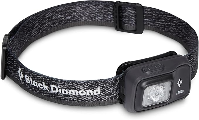 BLACK DIAMOND Astro 300 Headlamp | 300 Lumens Brightness | 3X AAA Battery Operated (Included) | Compact & Lightweight | Graphite