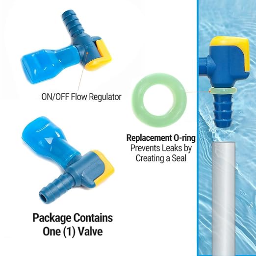 5pcs Bite Valve Replacement for Camelbak, Hydration Pack Mouthpiece with 1 Angled Tube Connector and O-Ring Replacement Parts for Camelbak Backpack Water Reservoir