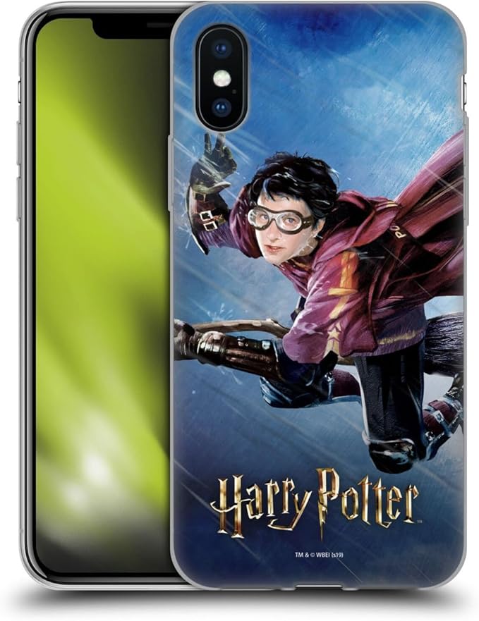 Head Case Designs Officially Licensed Harry Potter Quidditch 1 Prisoner of Azkaban II Gel Case [Military Grade Protection] Compatible with Apple iPhone X/iPhone Xs and Compatible with MagSafe