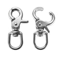 2 PCS 316 Stainless Steel Swivel Trigger Snap Hooks, 2.65” Heavy Duty Clips, 130 lbs Capacity - Marine Grade, Anti-Rust, Multipurpose Lobster Claw Clasps for Pet Leashes, Bags, and Cameras