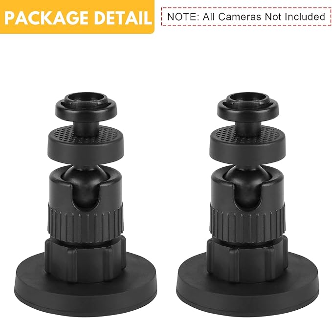 iTODOS 2 Pack Magnetic Wall Mount Bracket Compatible with Blink Outdoor 4 (4th Gen),Blink Outdoor (3rd Gen) XT3,Blink XT/XT2,Blink Mini,Securely Attached to Steel or Any Flat Surfaces Without Tools