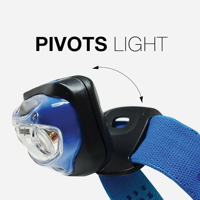 Energizer LED Headlamp Flashlight, Super Bright, Compact Sport Head Lamp, Perfect Running Headlamp,Batteries Included