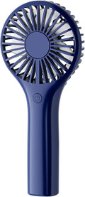 TriPole Portable Handheld Fan Mini Personal Fan with 3 Speeds, Powerful Battery Operated Hand Held Fan for Travel Trip Outdoor Concerts, Small Rechargeable Fan for Makeup Skincare Drying, Dark Blue