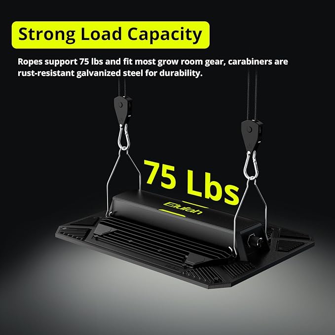 Longer 10ft 1/8" Ratchet Straps Hanger Rope Tie-Down Ratchet Outdoor Windproof Rope Roller Adjustable Hanger Grow Light Camping Tent Kayak Paracord 12-Pack