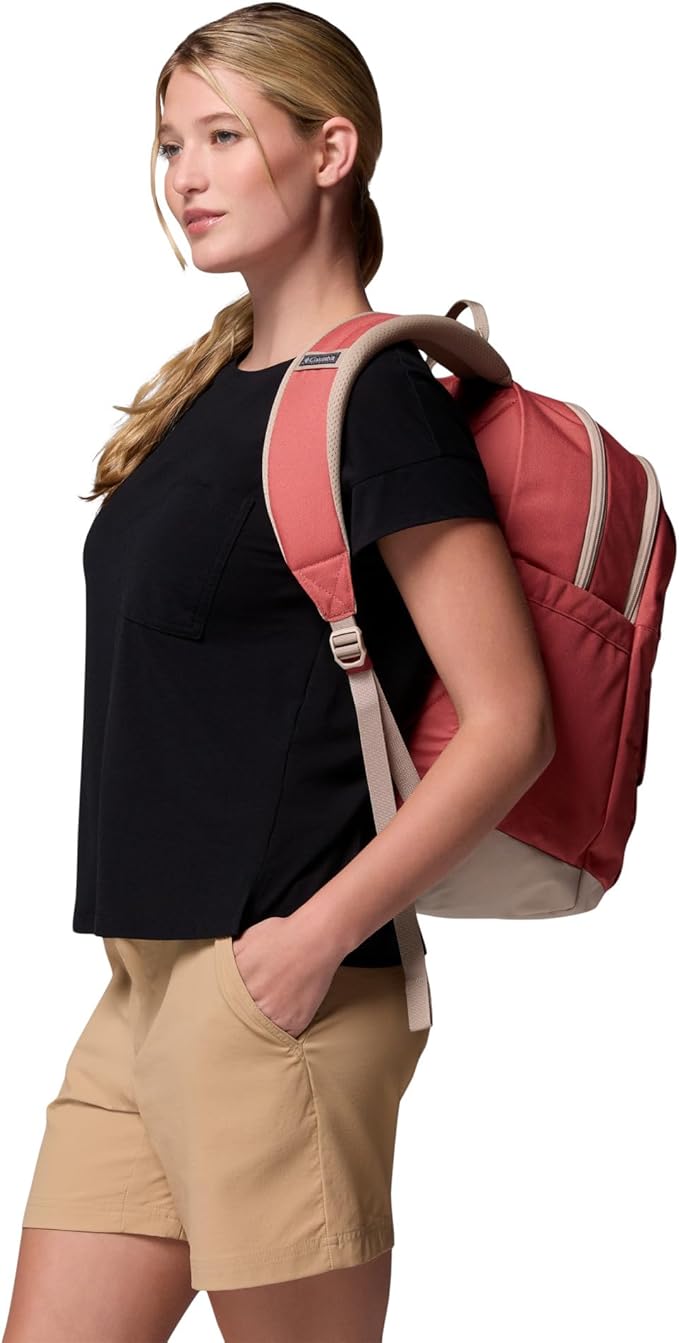 Columbia Unisex Buxton 26L Backpack, Washed Red/Ancient Fossil, One Size