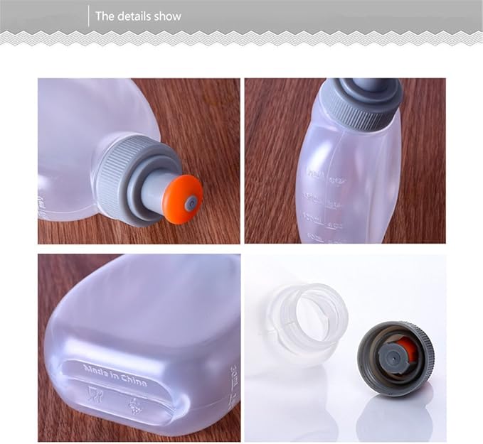 AONIJIE 250ML/350ML/500ML/600ML Portable TPU Soft Water Bottle Folding Soft Flasks For Outdoor Marathon Running Hydration Camping Hiking