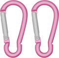 LESHIRY Large Carabiners Keychain 3" Aluminum D Shape Premium Durable D-Ring Carabiner Clip Hook Camping Accessories Snap Link Key Chain Durable Improved Design