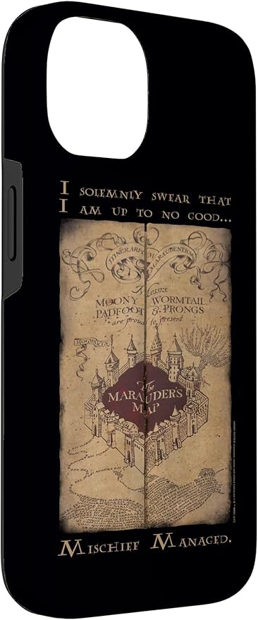 iPhone 14 Harry Potter Marauder's Map Words Case