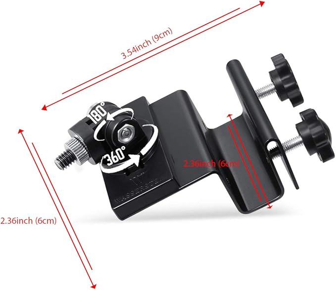 Wasserstein Weatherproof Gutter Mount with Universal Screw Adapter - Compatible with Blink Outdoor/Outdoor 4/XT/XT2 (1-Pack, Black)