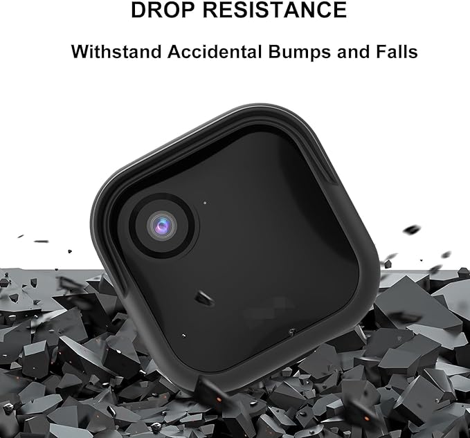 Silicone Case Cover for All-New Blink Outdoor 4 (4th Gen) - Weatherproof Protective Skin Cover with Hat Brim for All-New Blink Outdoor 4 & 2K Smart Security Camera (Black, 3 Pack)