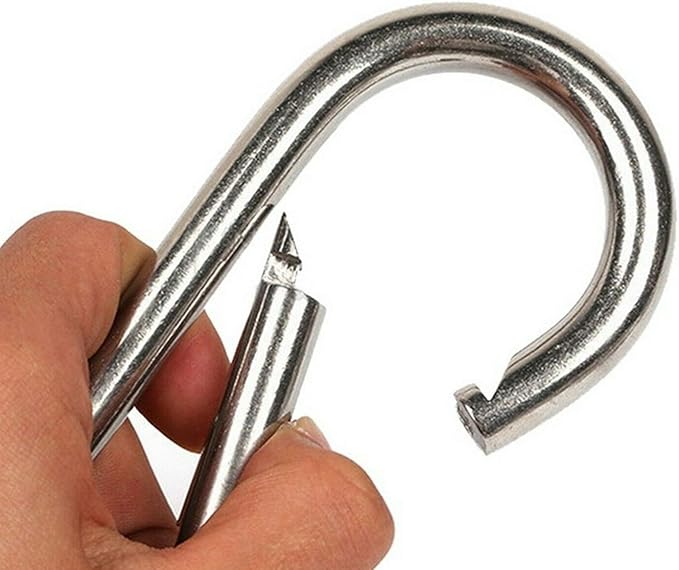 Large Carabiner Clip,5-1/2 Inch Heavy Duty Stainless Steel Spring Snap Hook for Outdoor Living,Gym,Boating,Hammock