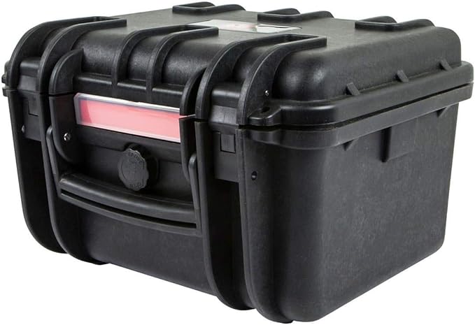 Monoprice Weatherproof Hard Case - Black (9 Liter) with Customizable Foam, 11 x 8 x 7 in Internal Dimensions - Pure Outdoor Collection
