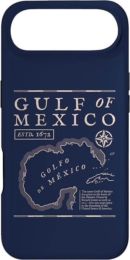 Gulf of Mexico 1672 Historic Map Case for iPhone Air