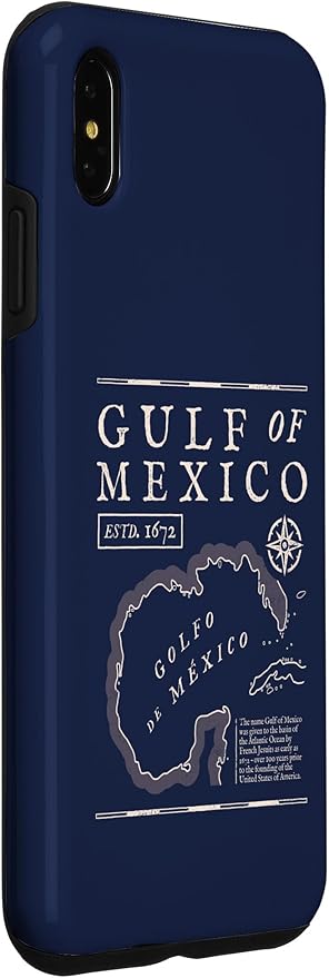 Gulf of Mexico 1672 Historic Map Case for iPhone XS Max