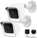 PEF Mount for All-New Wyze Cam V4 and V3, Weatherproof Protective Cover and 360 Degree Adjustable Wall Mount Solid Housing for Wyze V4 and V3 Outdoor Indoor Smart Home Camera System (White, 2 Pack)