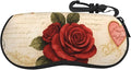 Watercolor Orca Whale Glasses Case Neoprene Portable Zipper Eyeglass Bag With Hook
