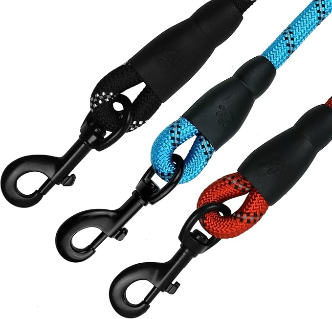 Garwor 3/4" Heavy Duty Swivel Snap Hooks Black Electrophoresis Coating, 4Pcs Dog Clips Trigger Snaps Dog Leash Hook Key Chain for Linking Pet Leash Flag Hooks