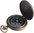 Create idea Retro Portable Compass Camping Survival Compass Metal Pocket Compass Kids Compass for Hiking Camping Hunting Outdoor Military Navigation Tool