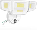 Abovizo 90W Dusk to Dawn Outdoor Light, 10,000LM 6500K LED Flood Lights Outdoor, 4-Head High Output Security Light for Yard and Garage, Eave & Wall Mountable Exterior Fixture, Hardwired