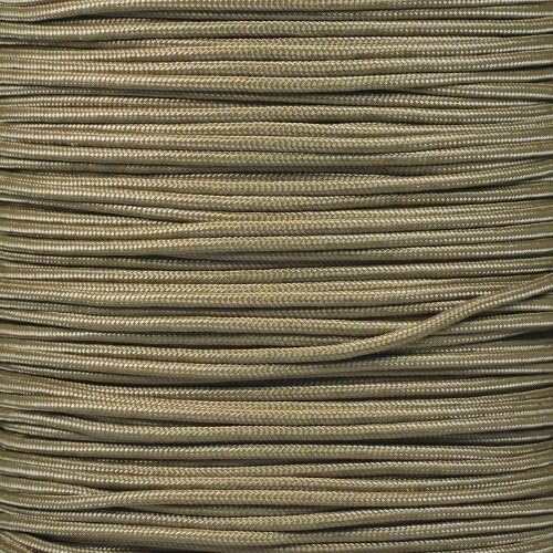 Paracord Planet 275lb Paracord – 3/32 Inch (2.38 mm) Nylon Crafting Cord with 5 Strand Inner Core – Tan 499 (100 ft)